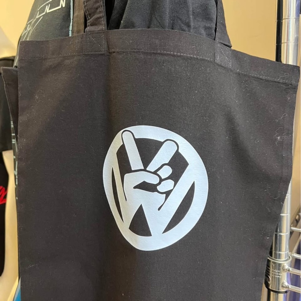 Black Tote Bag with VW Logo